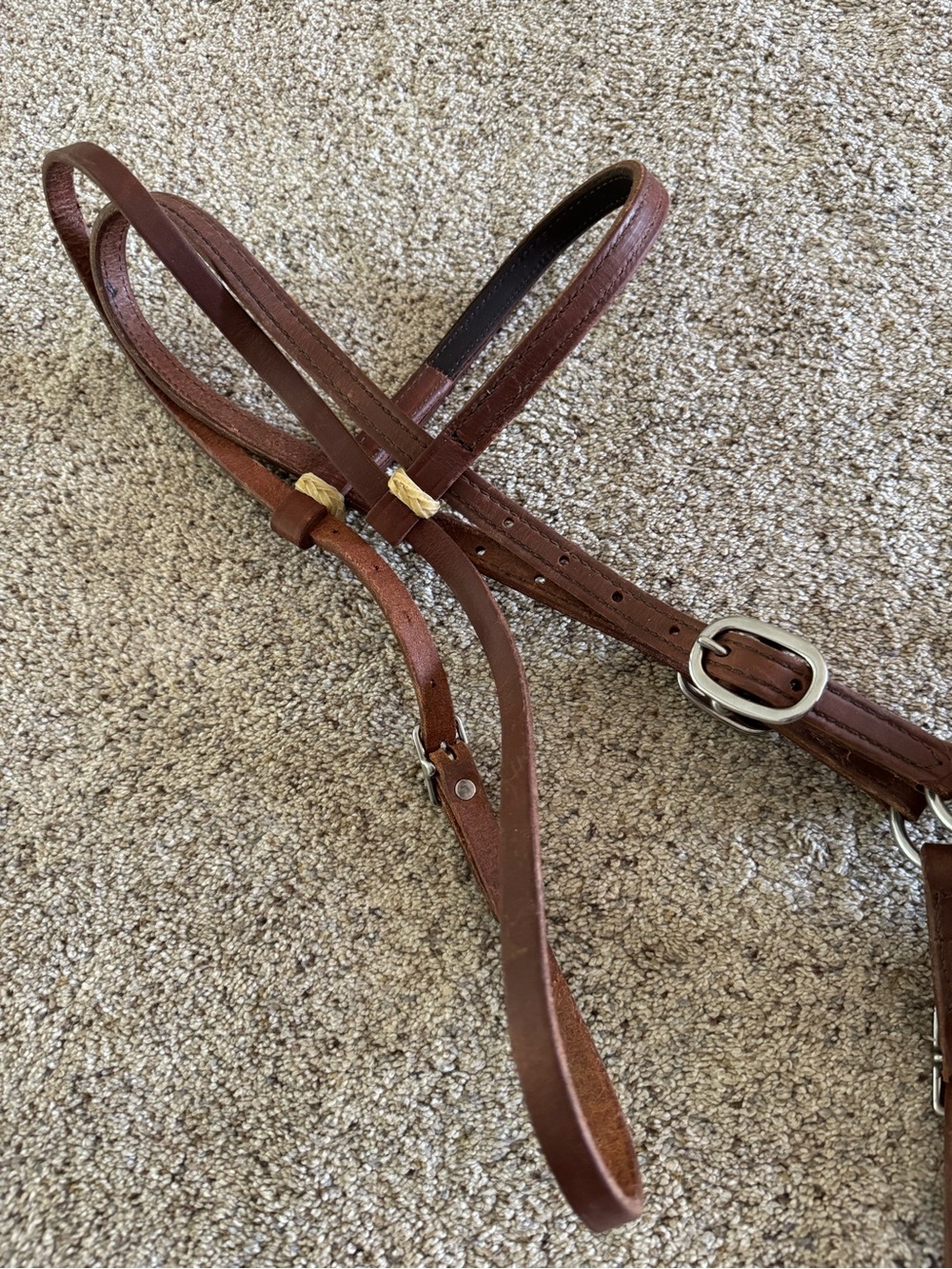Buckaroo Leather Side Pull Bitless Bridle harness leather NWOT - Picture 8 of 8